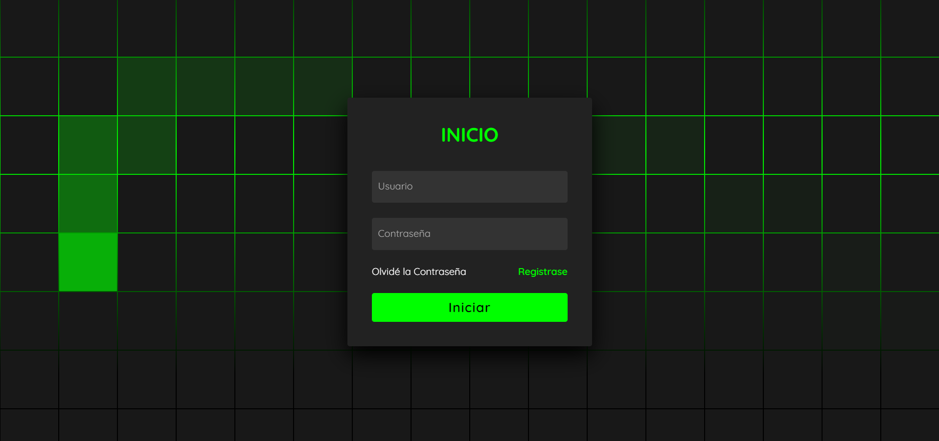 Formulario de inicio de sesión de piratas informáticos