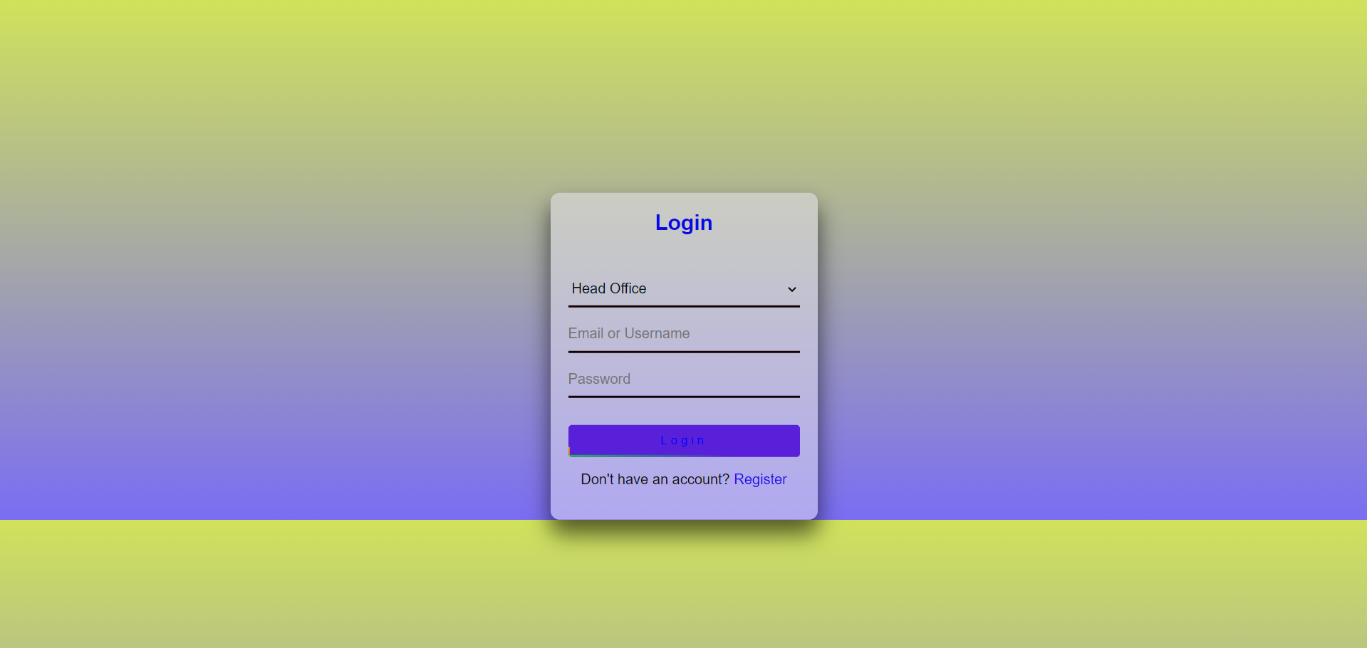 HTML Login Page template