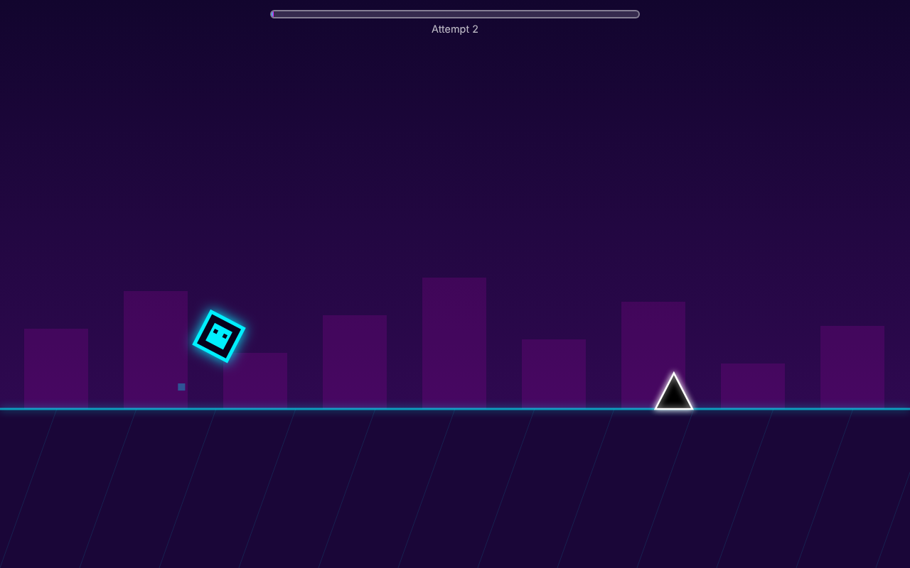Neon Cube Run – Rhythm Jump Platformer in HTML5