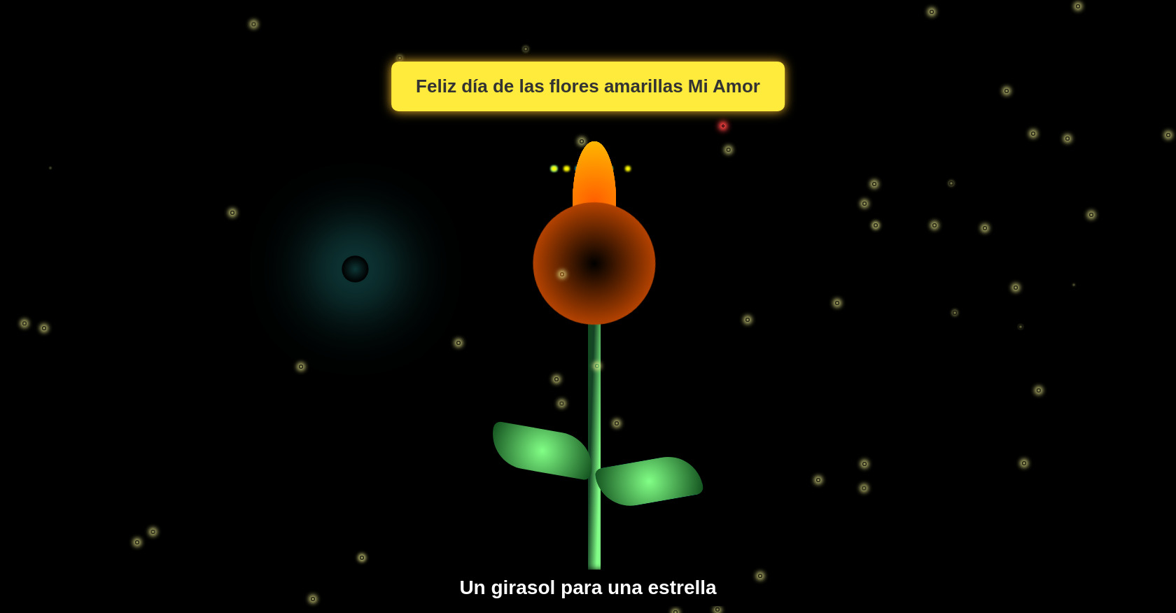 CSS Sunflower, Fireworks, and Fireflies Animation