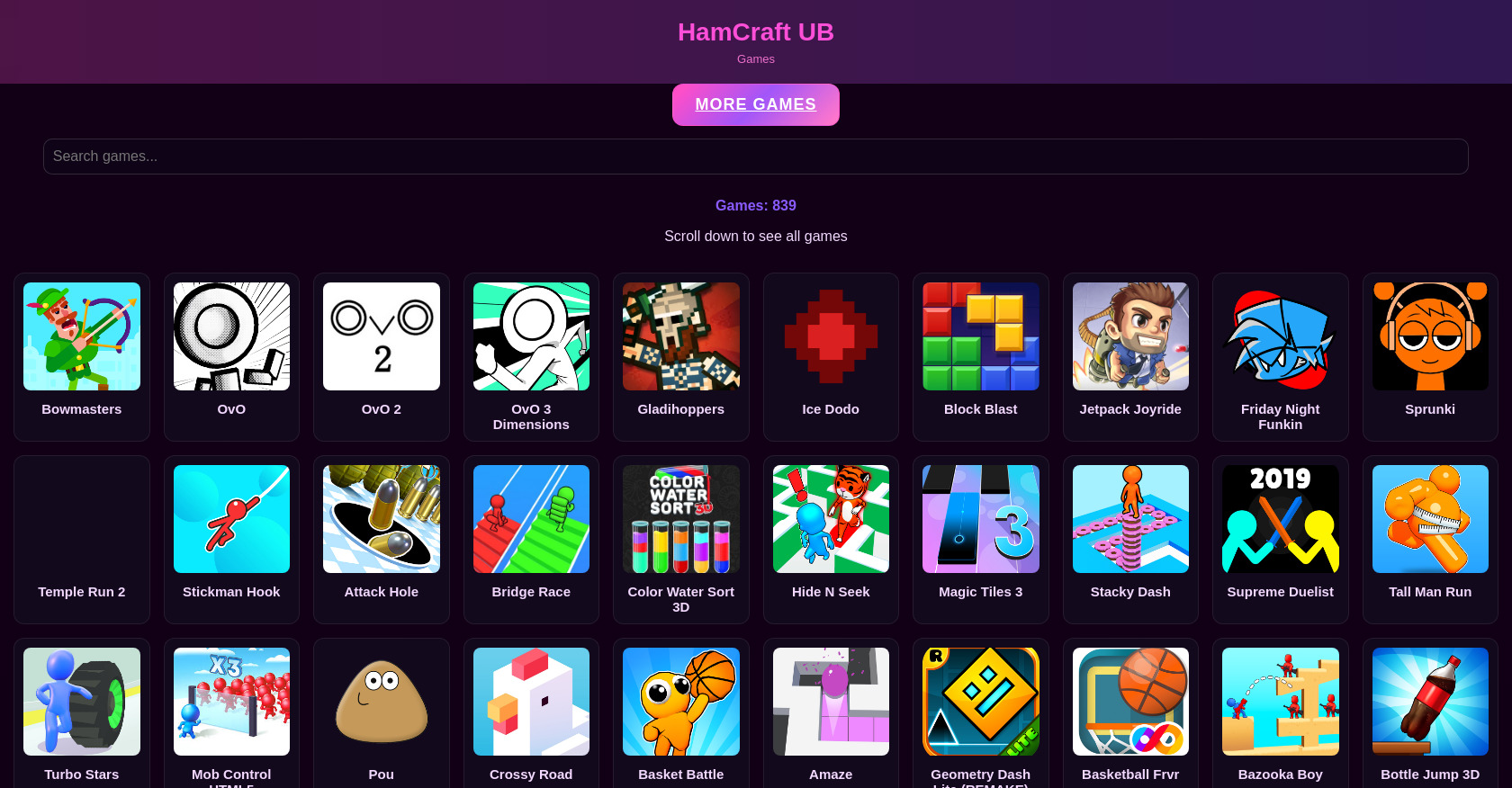 Fullscreen Iframe Game Loader in HTML and JavaScript
