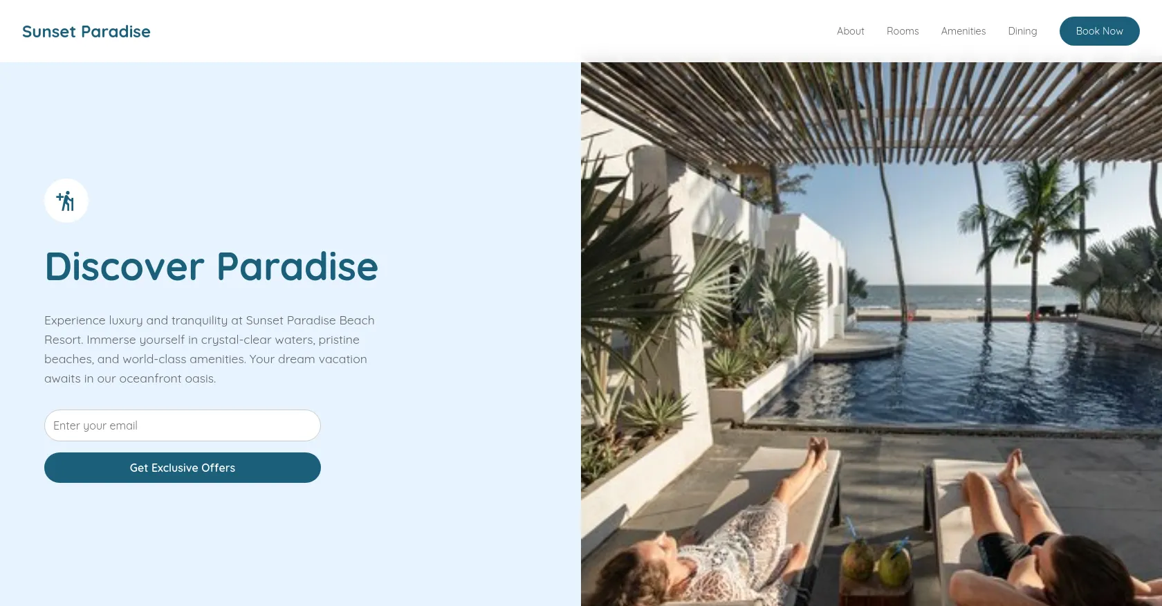 Landing Page - Hotel