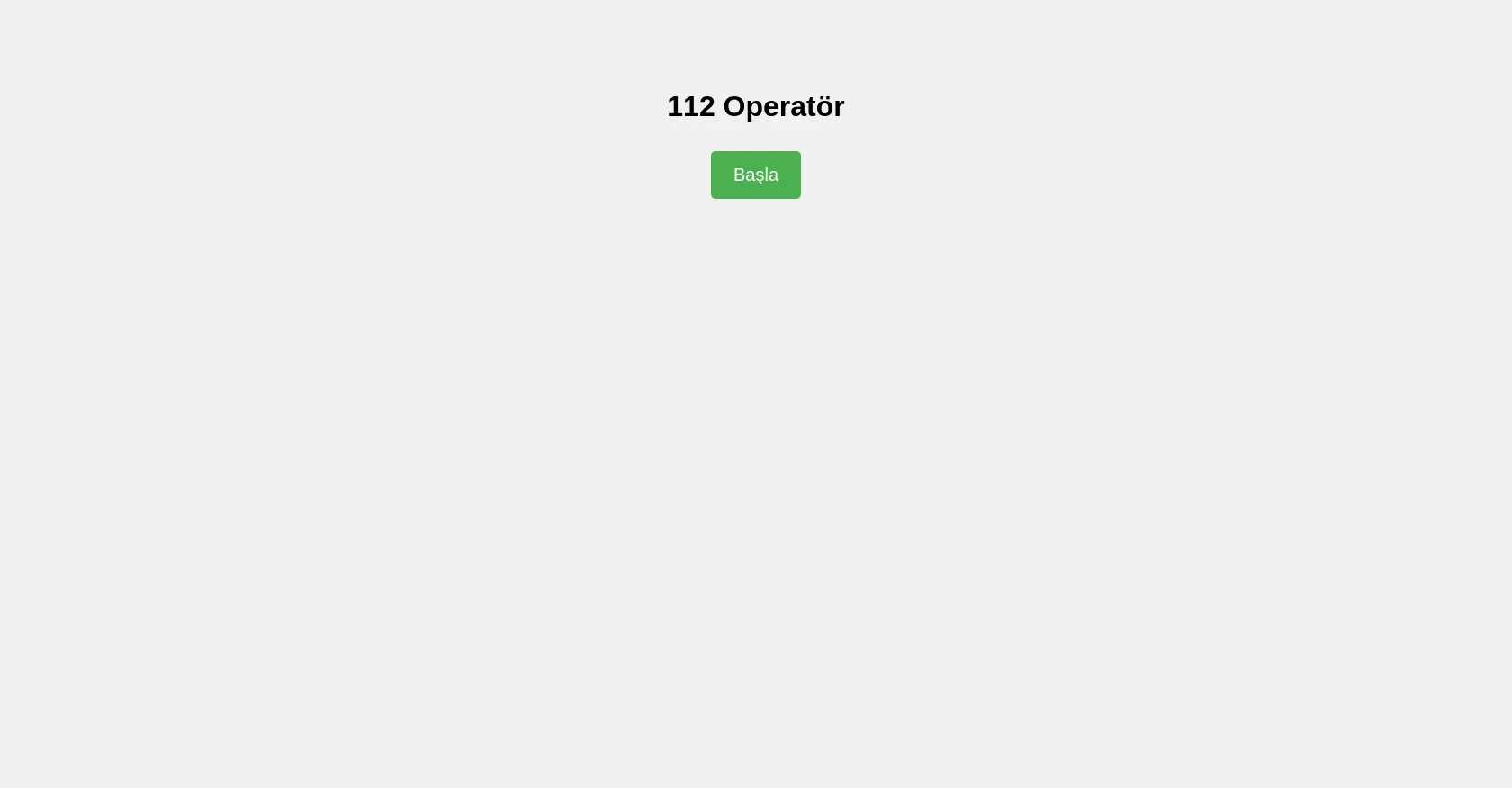 112 OPÉRATEURS