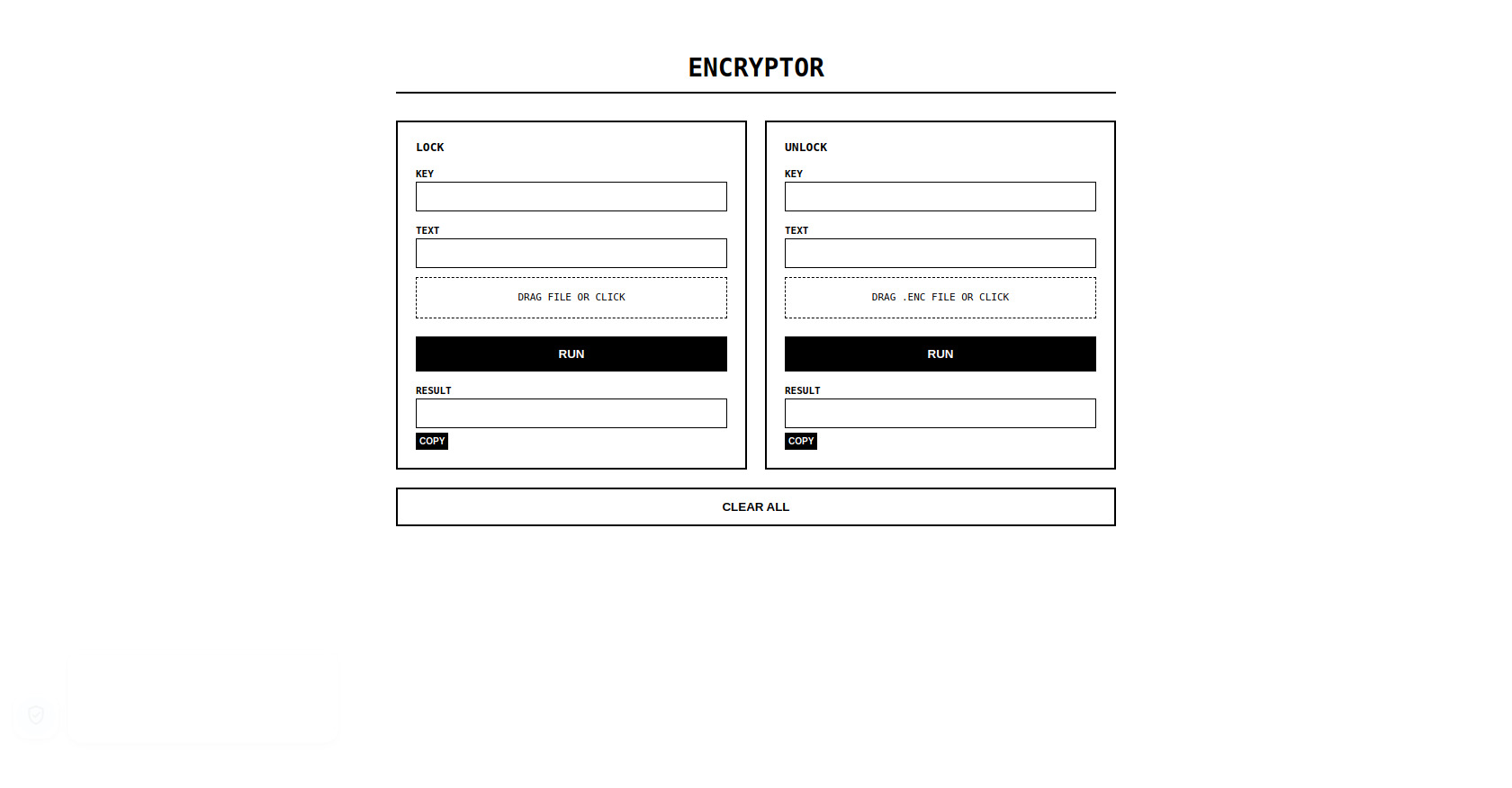 Online AES File and Text Encryptor
