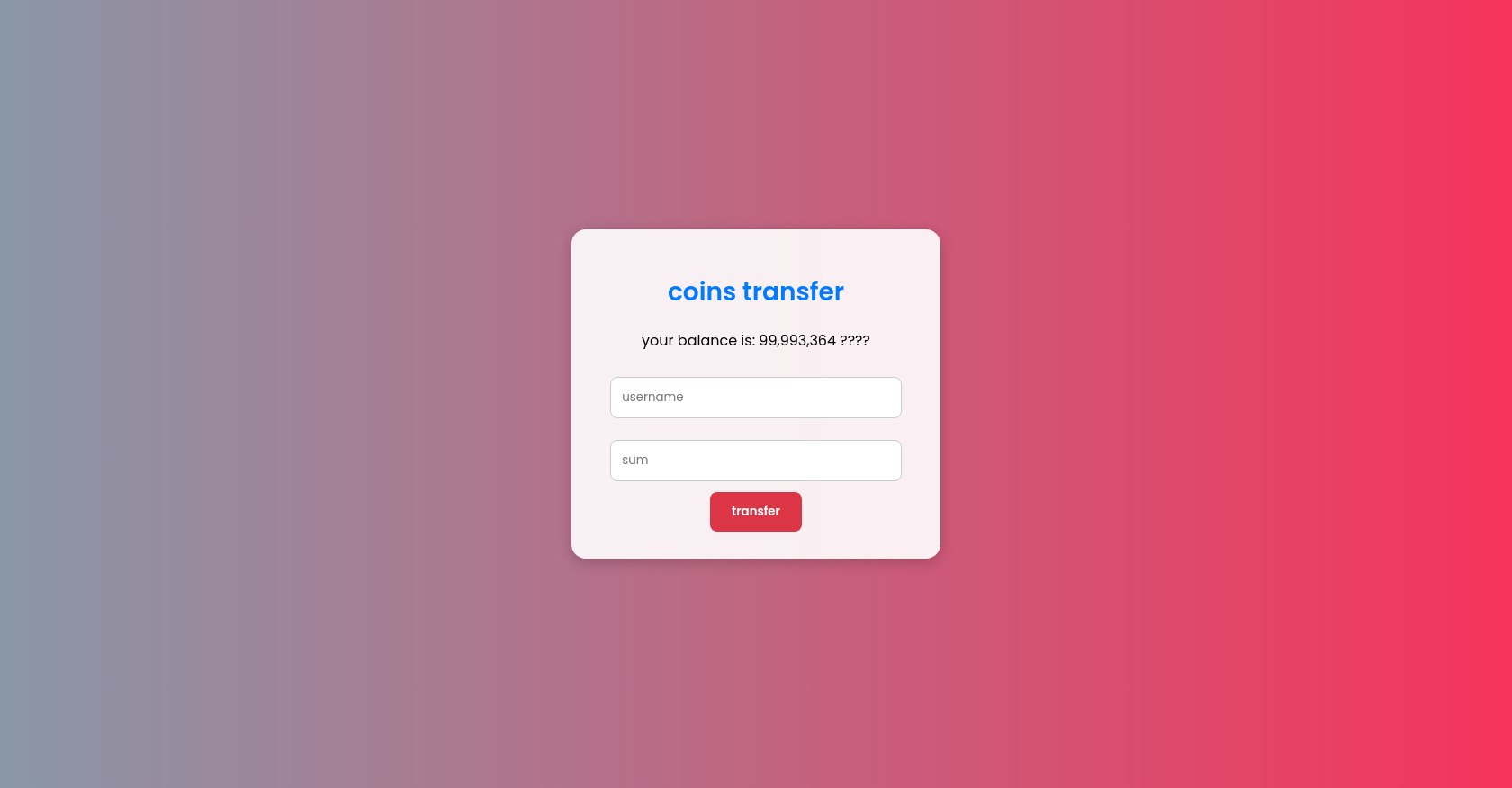 Coin Transfer Script with Payment Selection