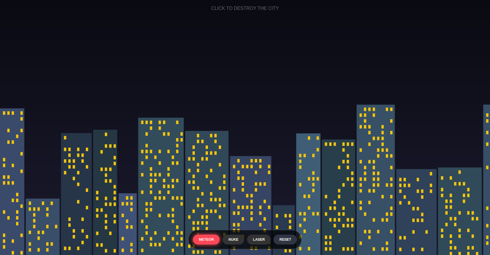 City Smash Game: Destroy Buildings with Weapons