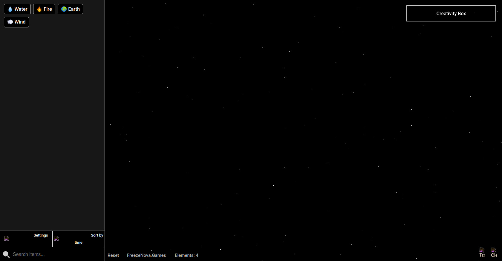 Infinite Craft Clone Game in HTML and JavaScript