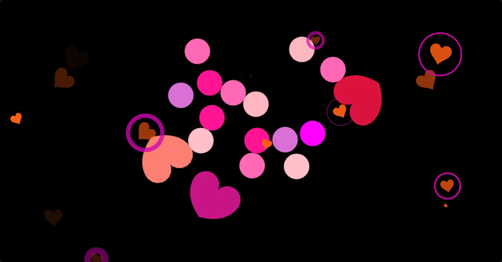 Heart bubbles
