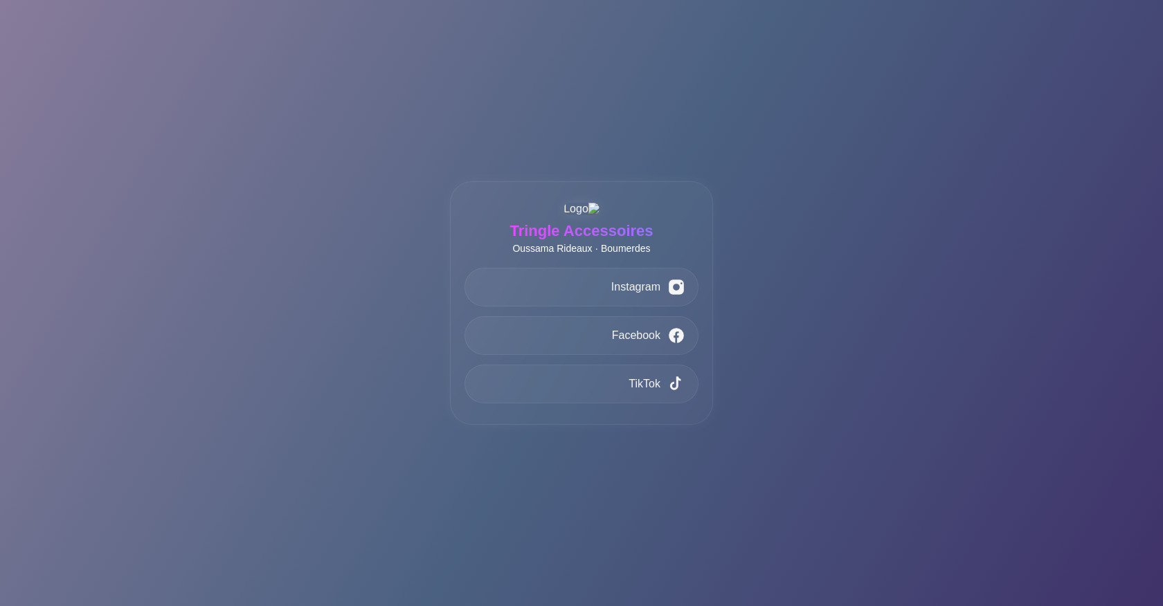 Pagina dei link dei social media - Khalil Latreche