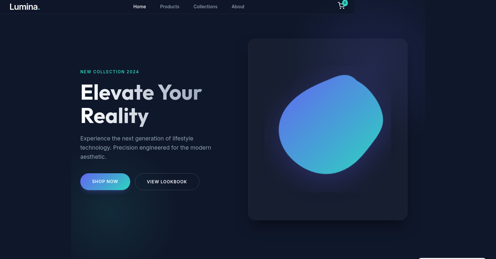 Lumina Retail HTML: Tech Products & Shopping UI