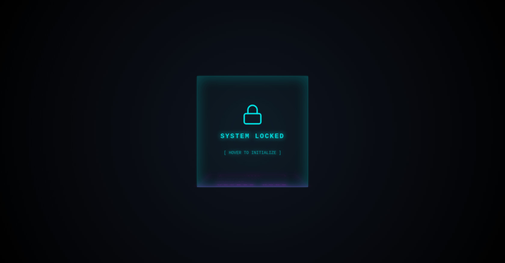 3D Holographic Login Form HTML