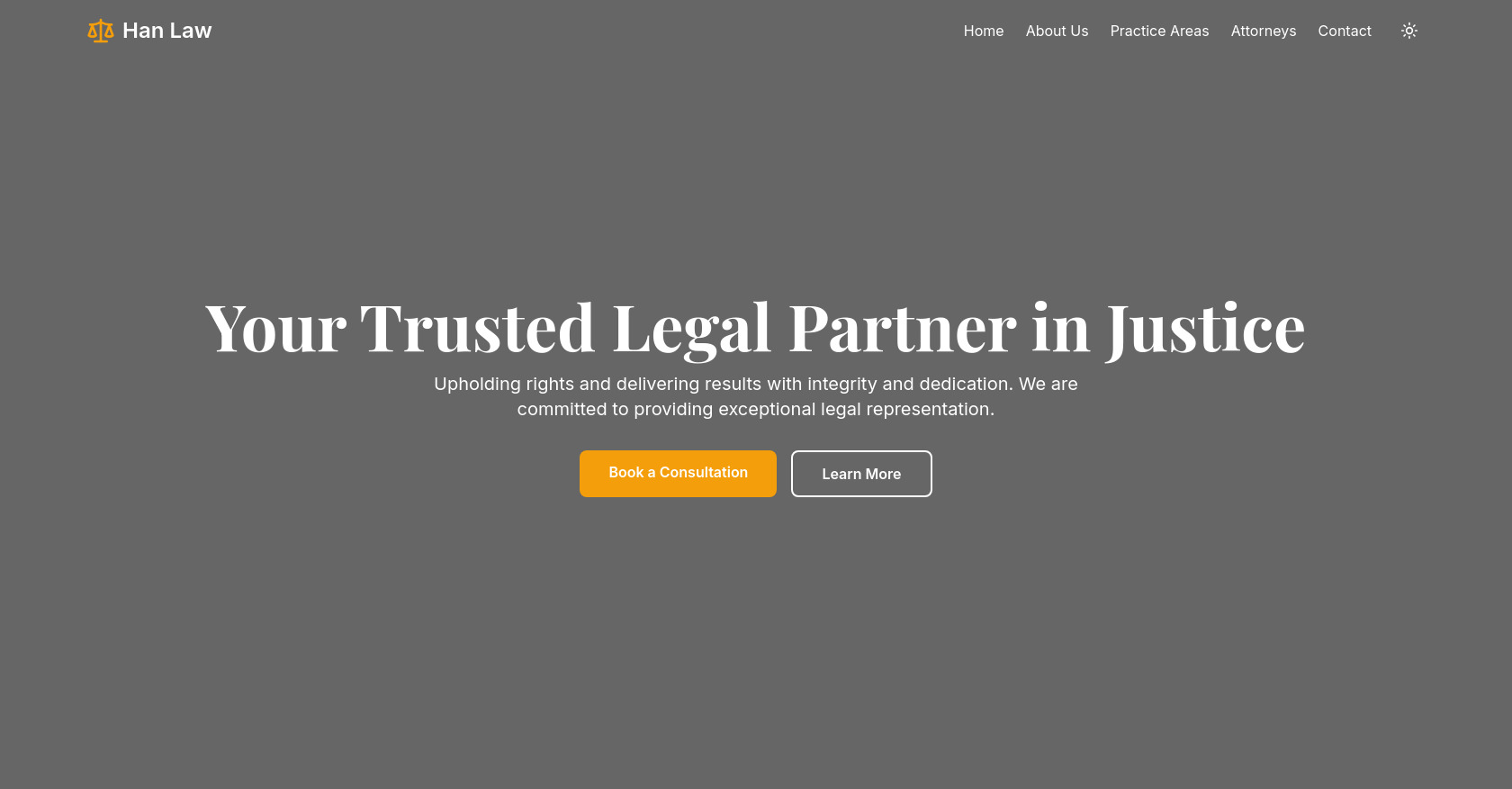 Law Firm Website: Tailwind CSS, Legal Services