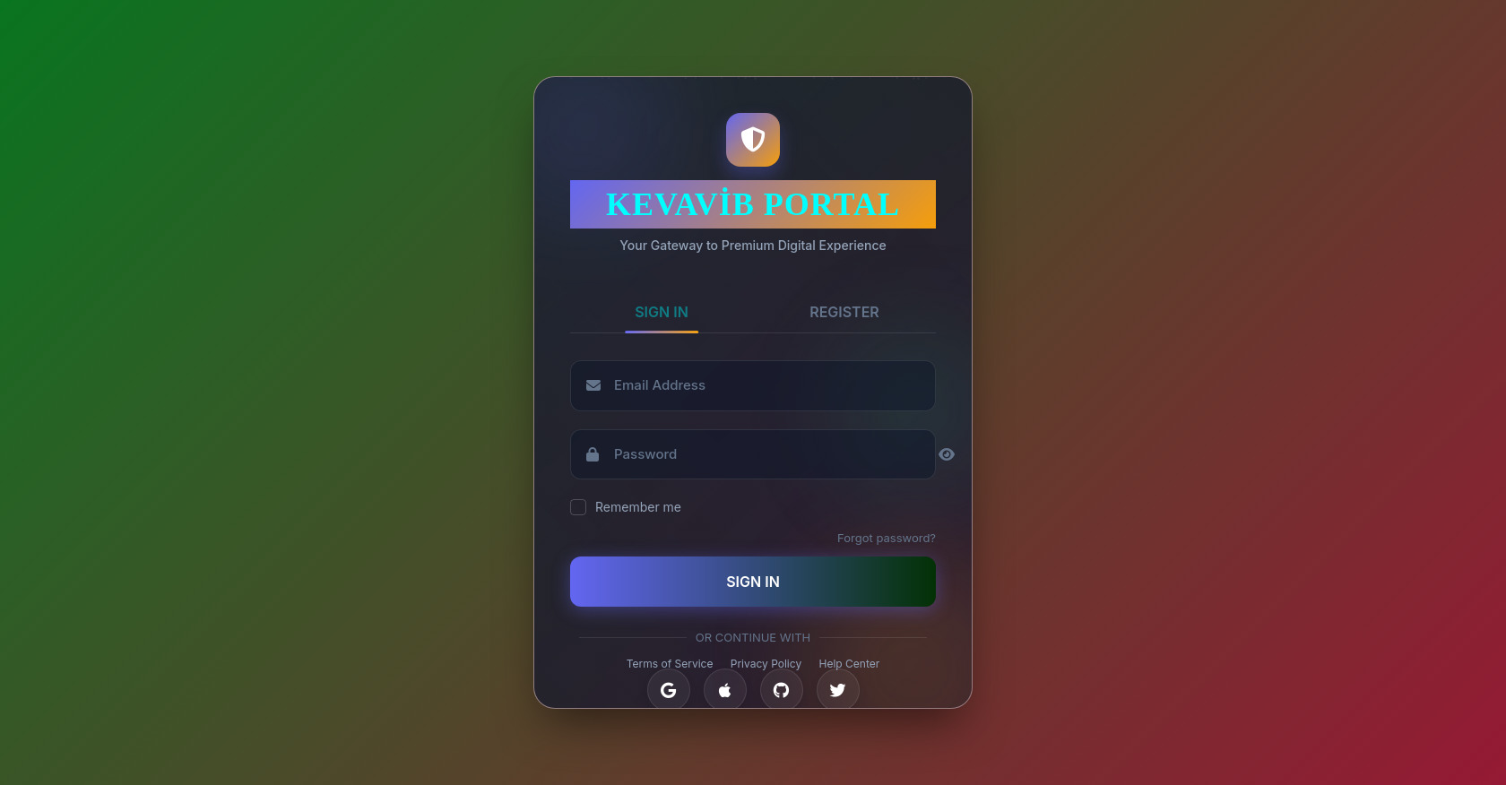 INICIO DE SESIÓN DE KEVAKIB