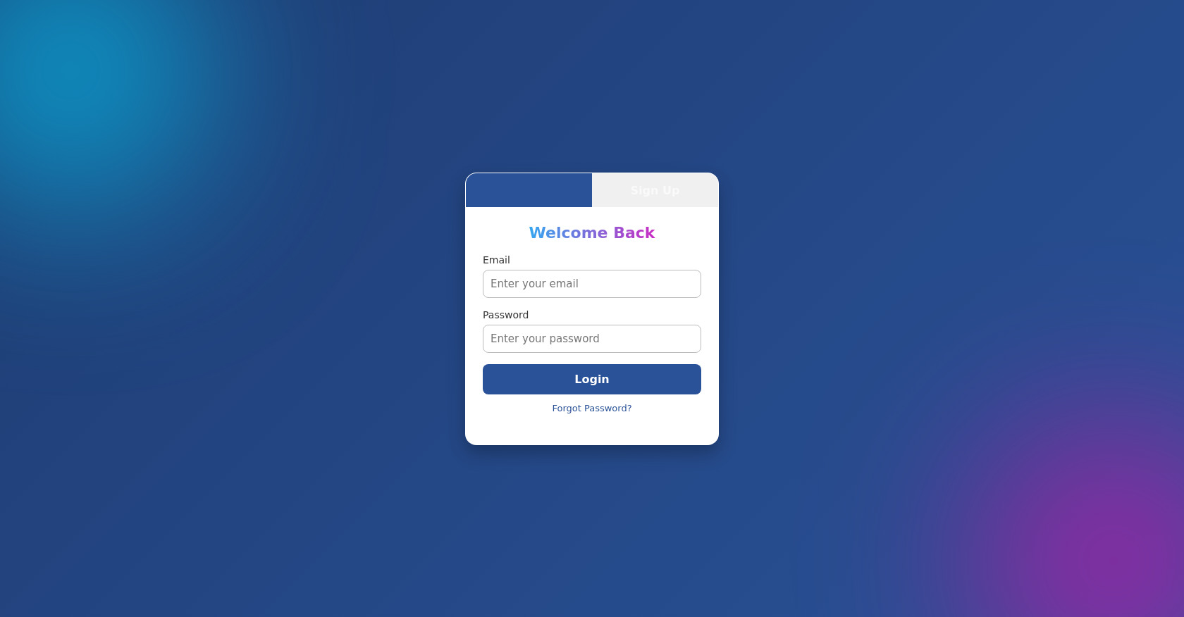 Login and Sign Up Form HTML/CSS Template