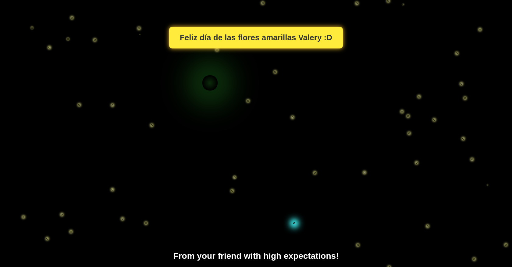 CSS Animated Fireworks and Fireflies with Sunflower