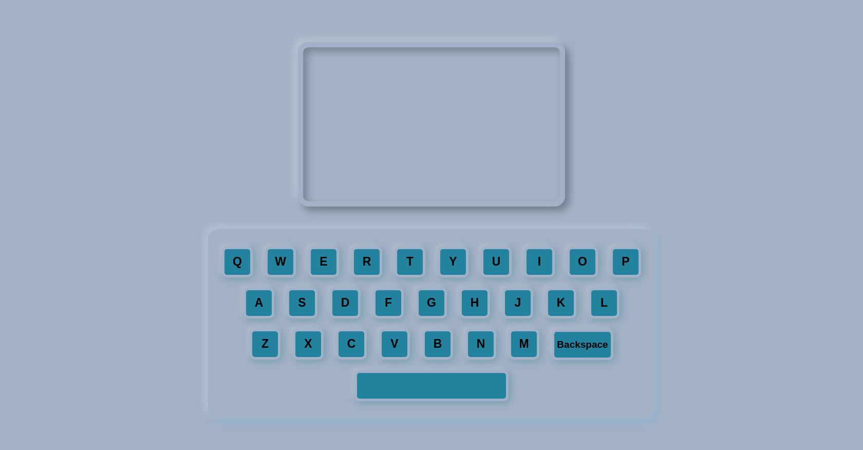 Virtual Keyboard HTML CSS JavaScript