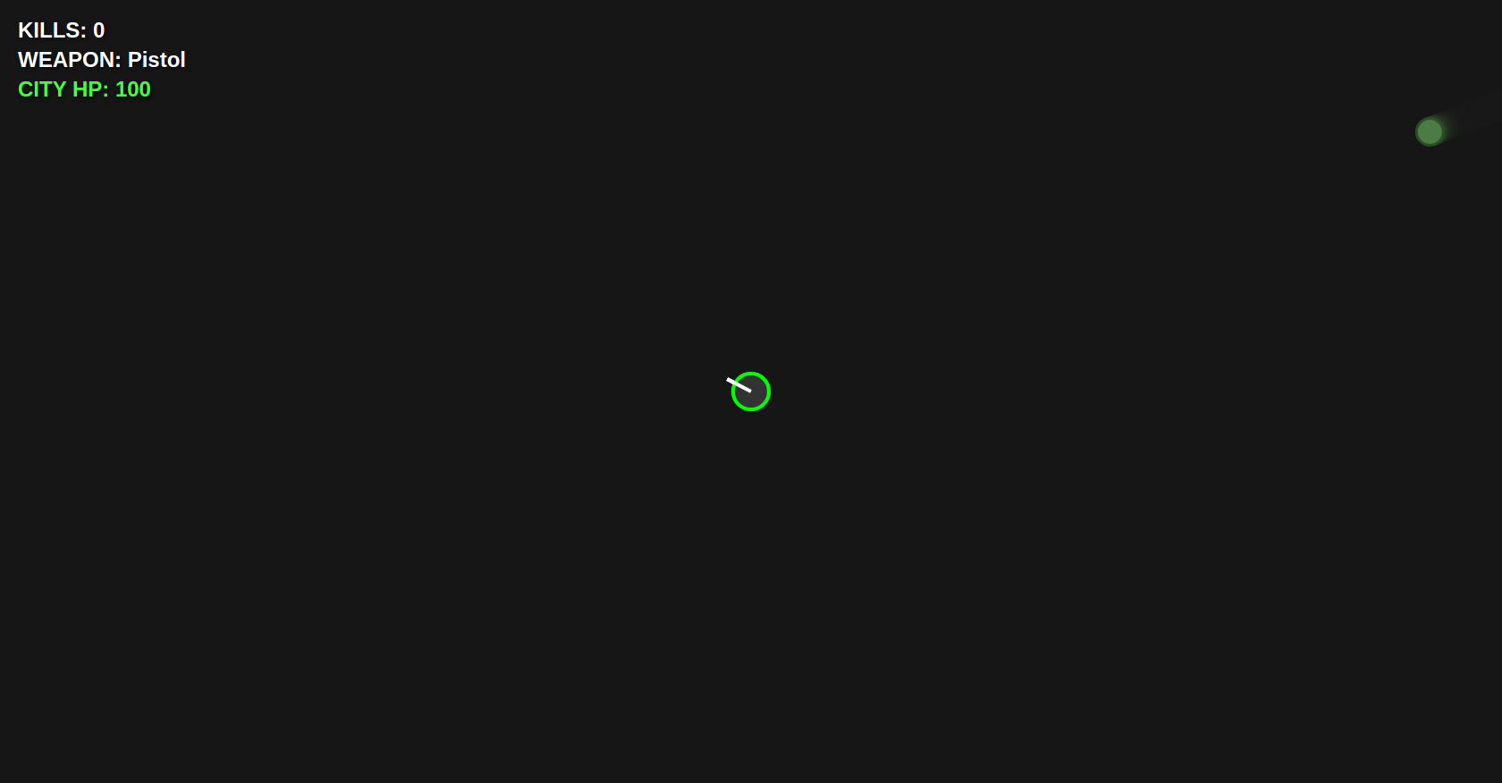 Zombie City Defender Game HTML Canvas