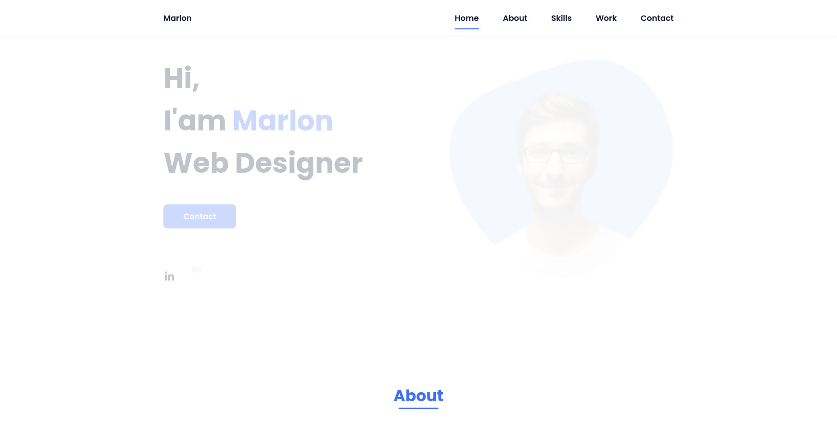 Portfolio Website HTML Template