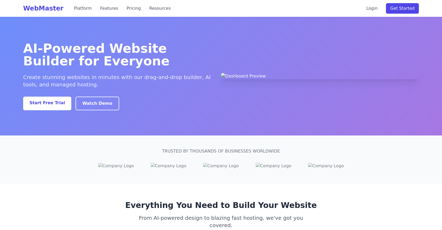 AI Website Builder | Drag & Drop | WebMaster