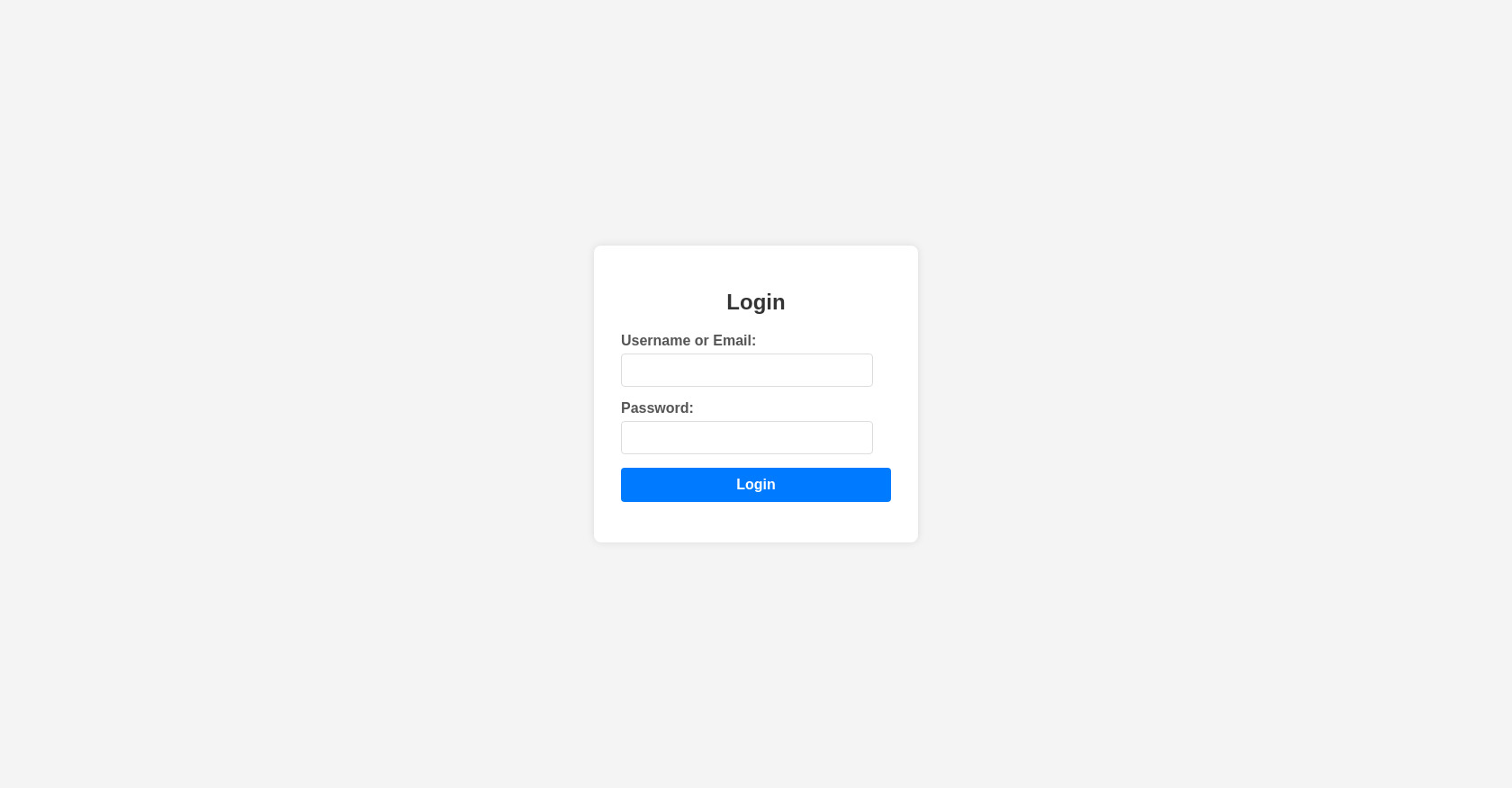 HTML Login Form Template