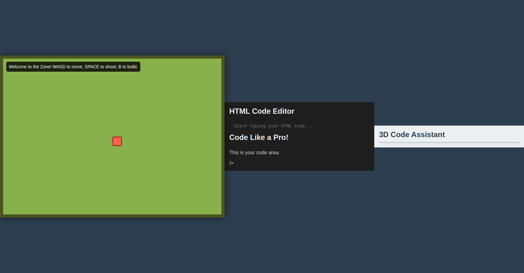 HTML Game: Simple Battle Royale with Build/Shoot