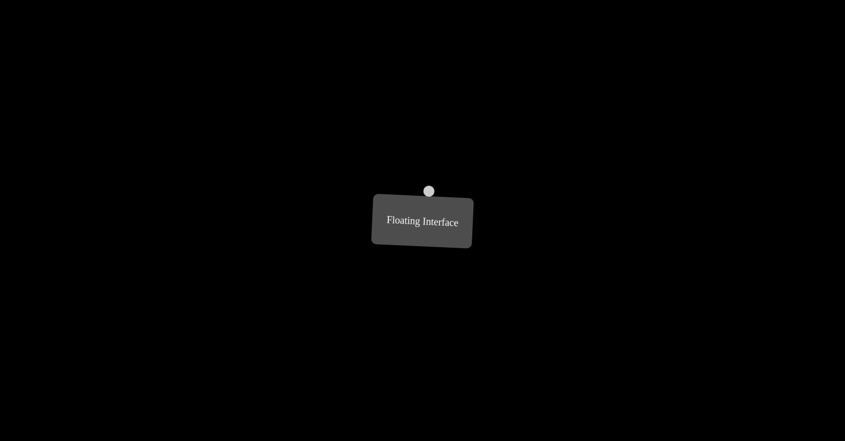 CSS Floating Interface Animation
