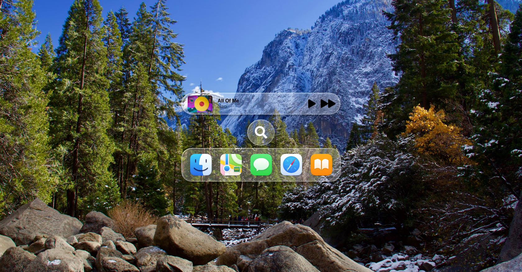 CSS Glassmorphism Player & App Icons UI
