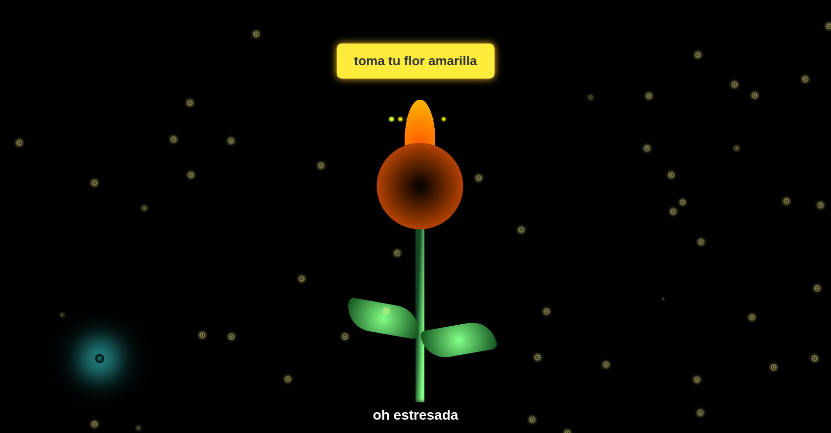 CSS Animated Fireworks and Fireflies with Sunflower