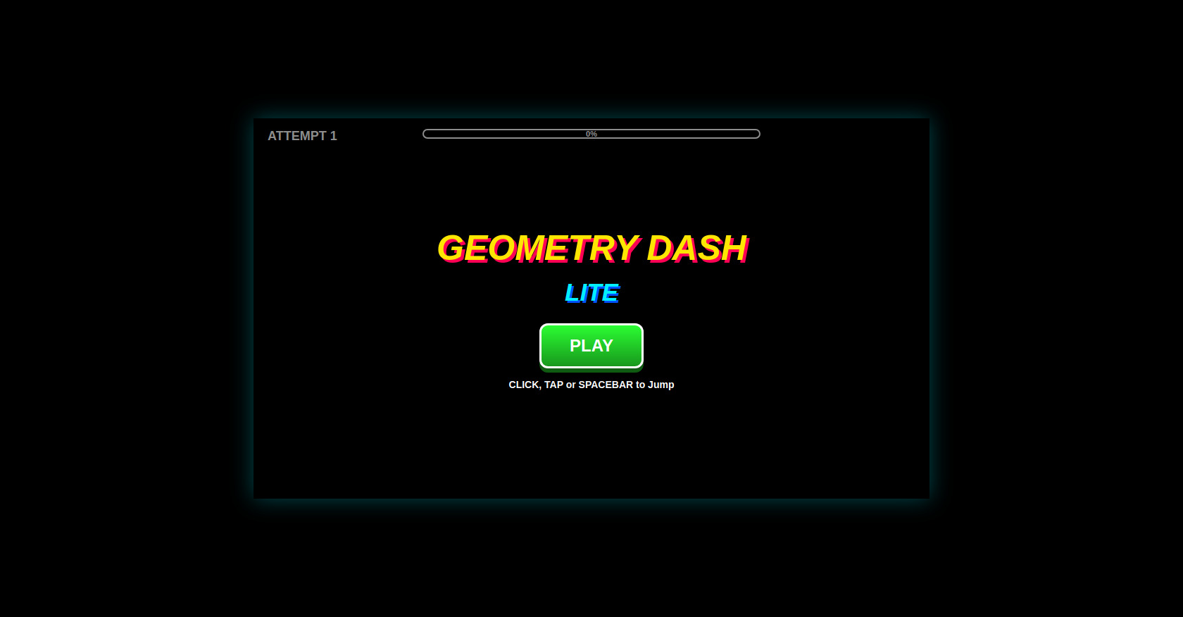 Clon del juego Geometry Dash en HTML5 Canvas y JavaScript