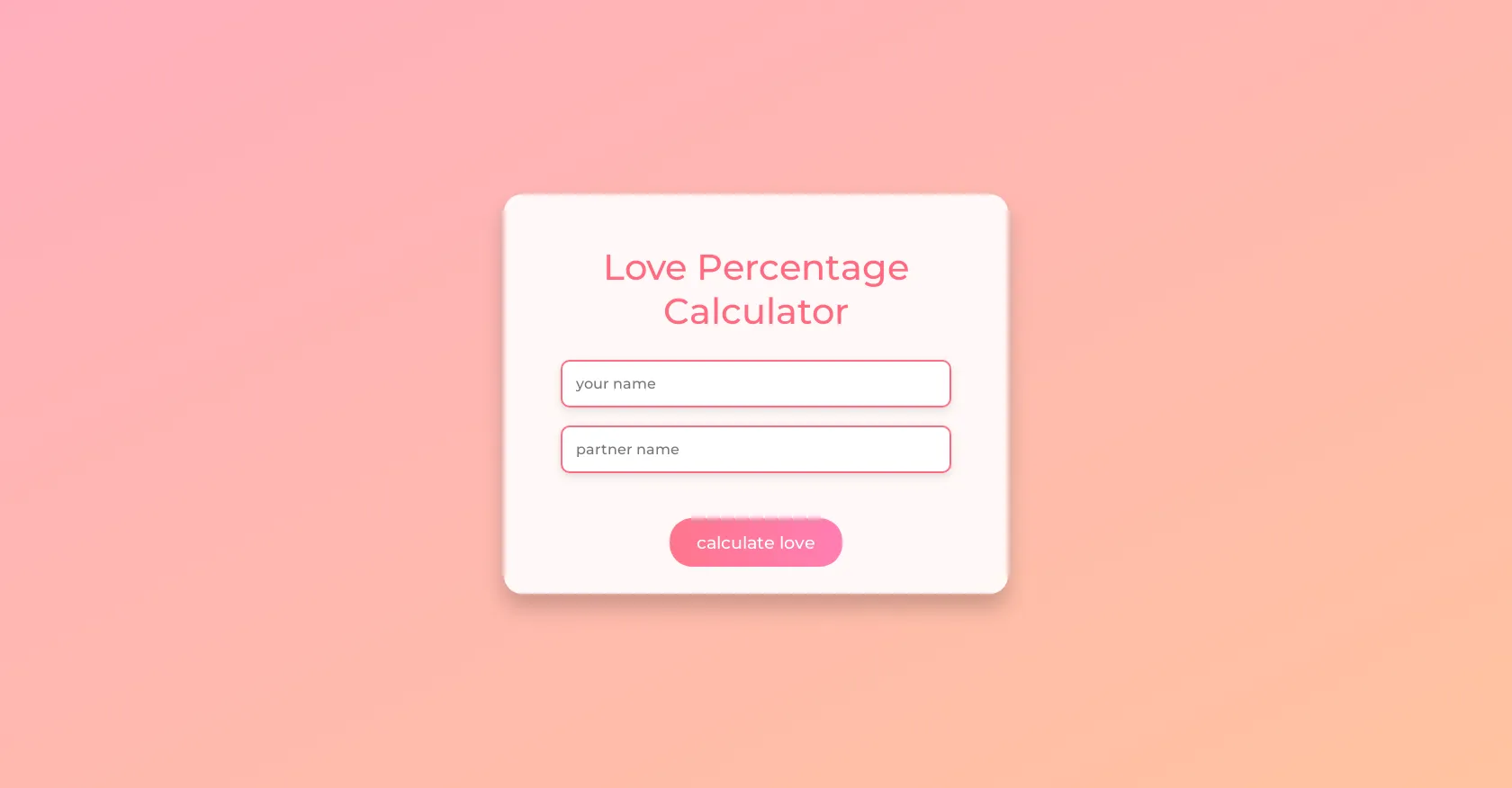 Love Calculator