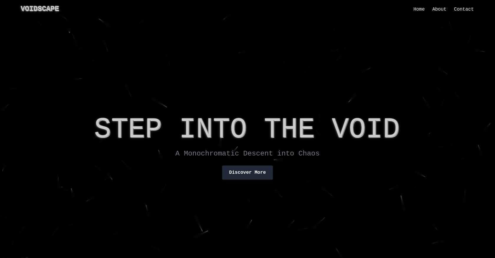Glitch-Effekt-Homepage: HTML, CSS, Rückenwind