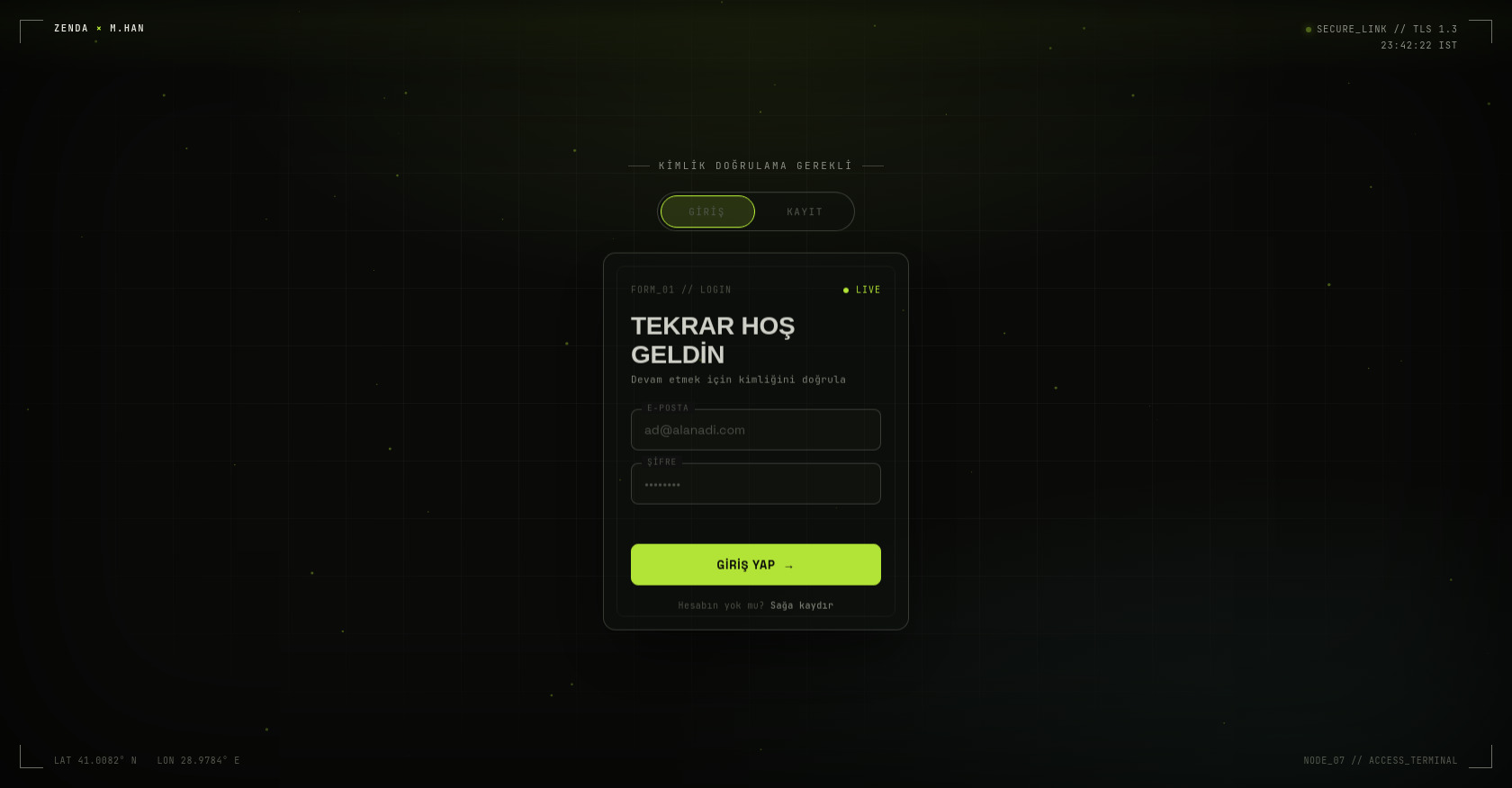 Sci-Fi HUD Terminal Interface with CSS and JavaScript