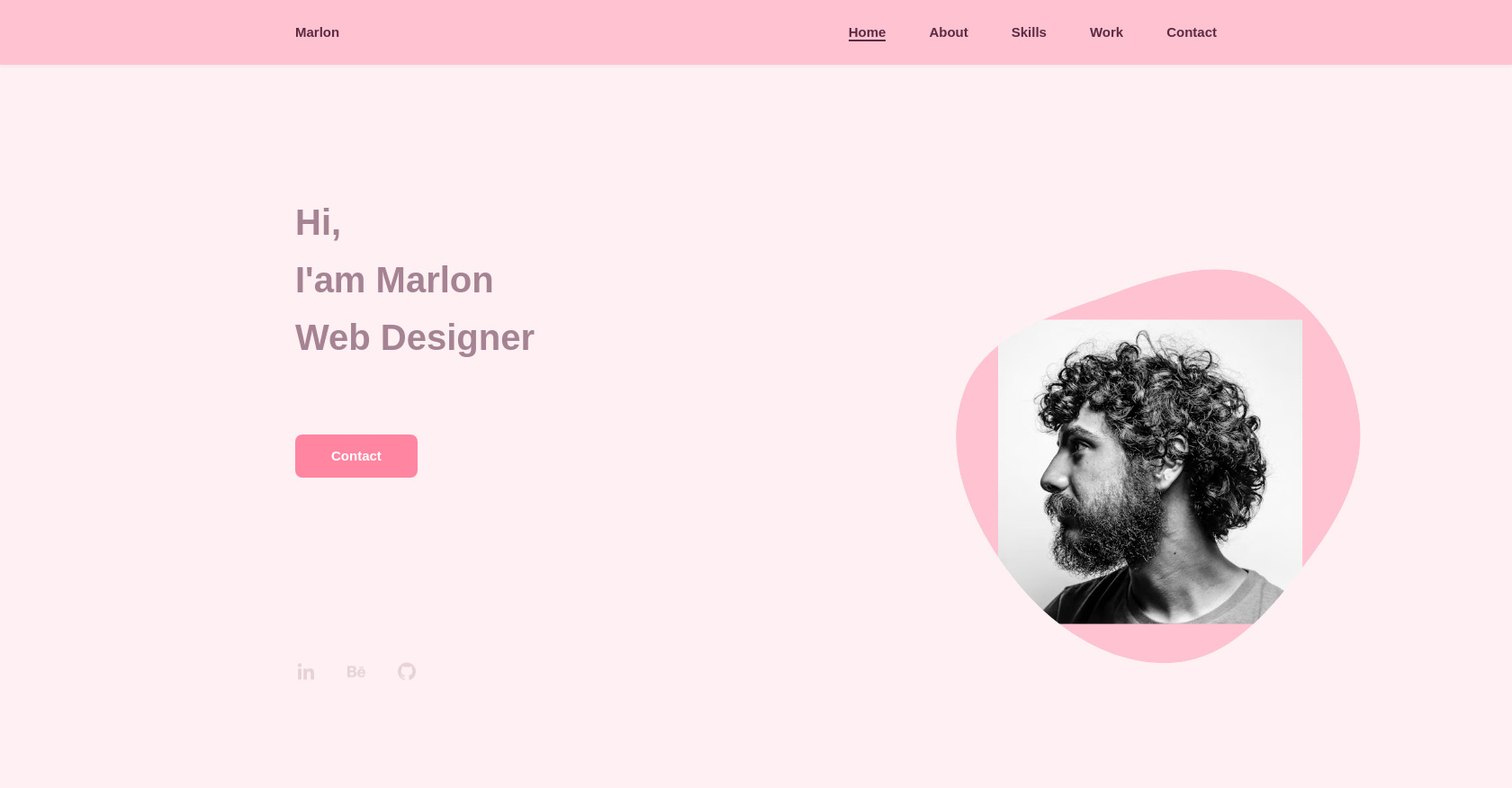 Web Designer Portfolio Website Template