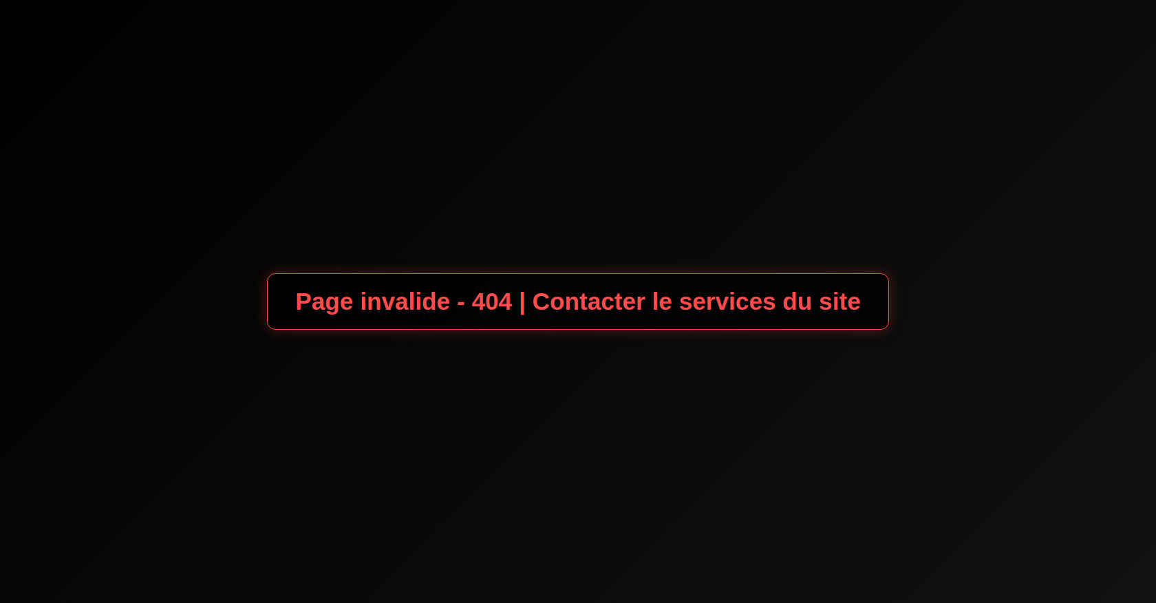 Page 404 error en Français