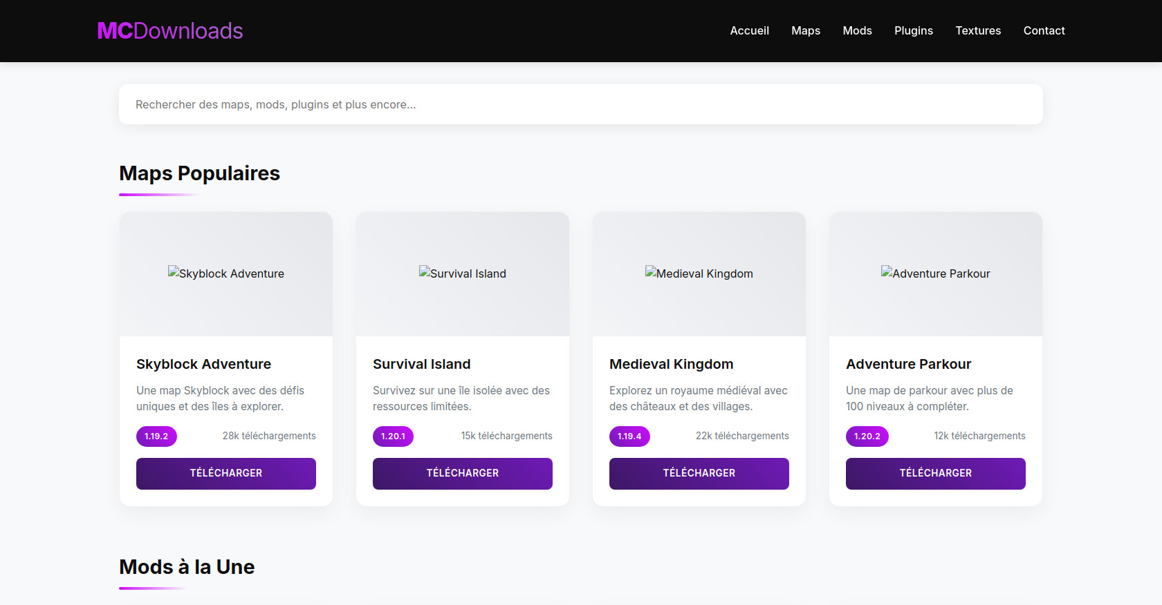 Minecraft Maps Mods Plugins Downloads