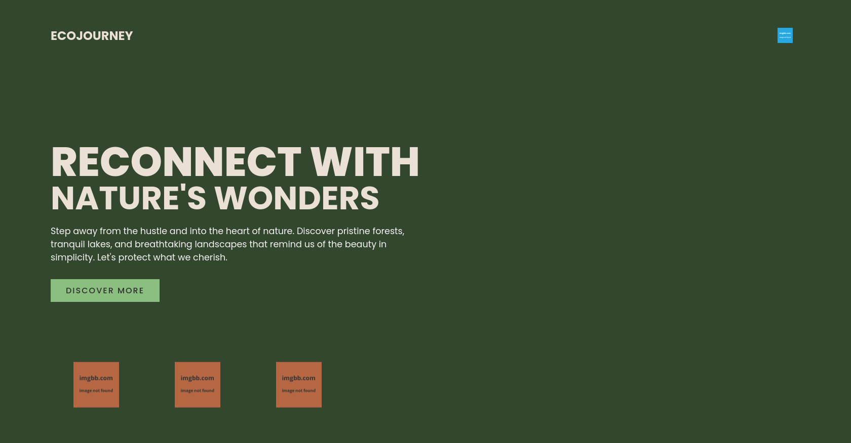 Nature Showcase HTML: Video, Overlay, Menu