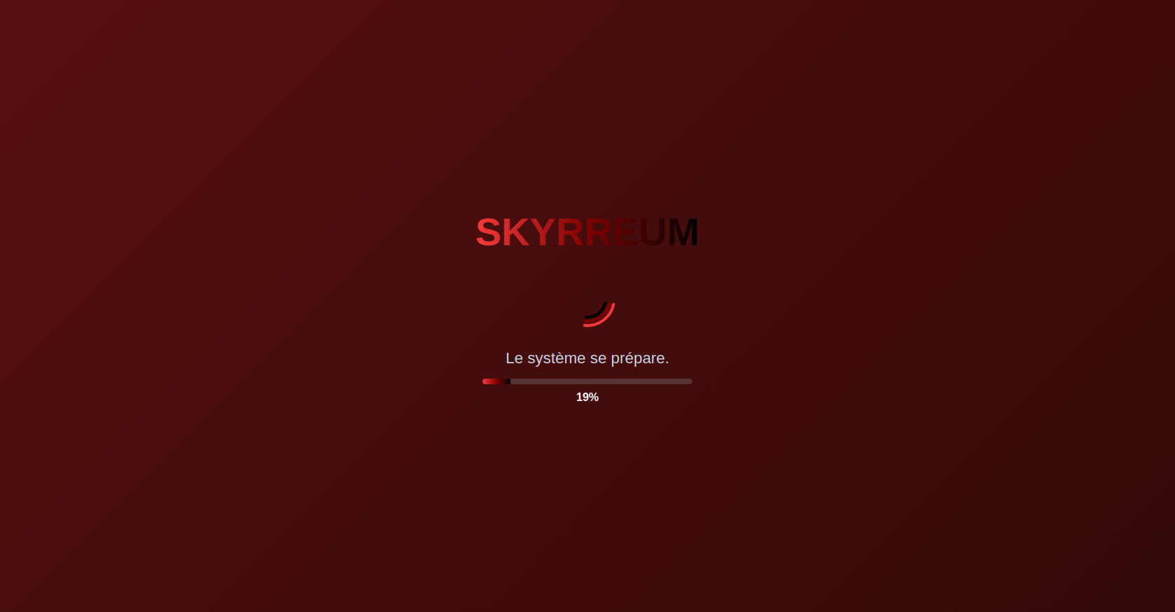 Site chargement + barre de progression