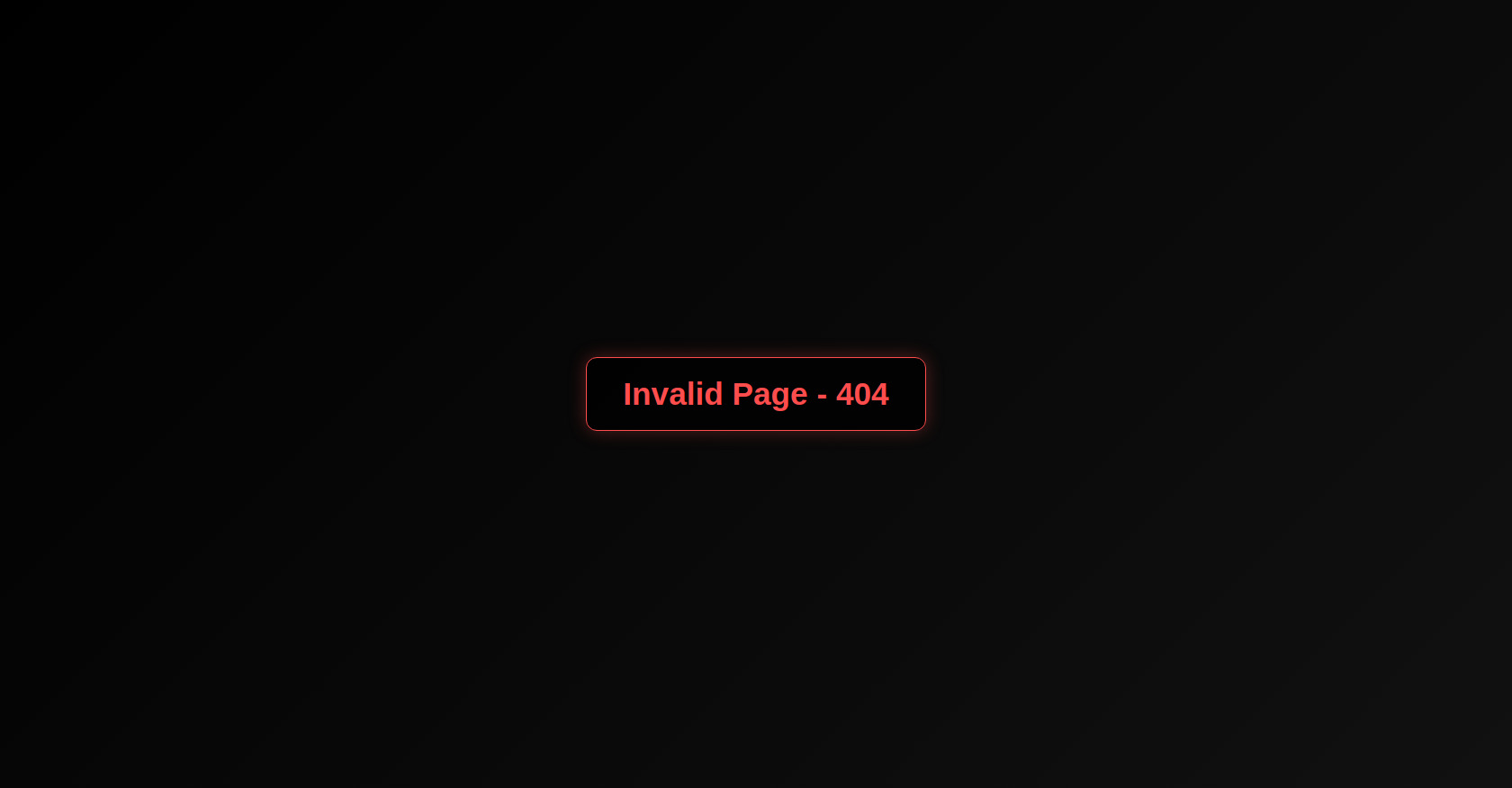 404 Error Page HTML Template - Invalid Page