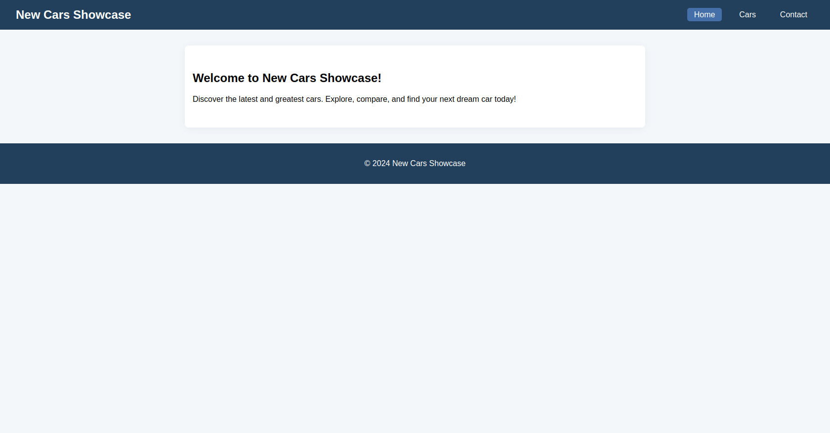 New Cars Showcase HTML Template
