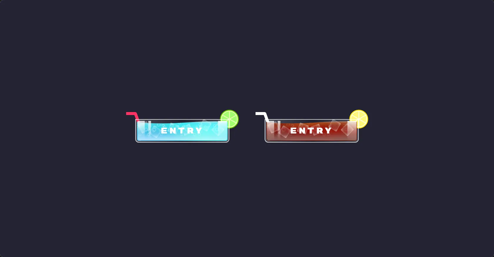 Hover effect of drinking soda