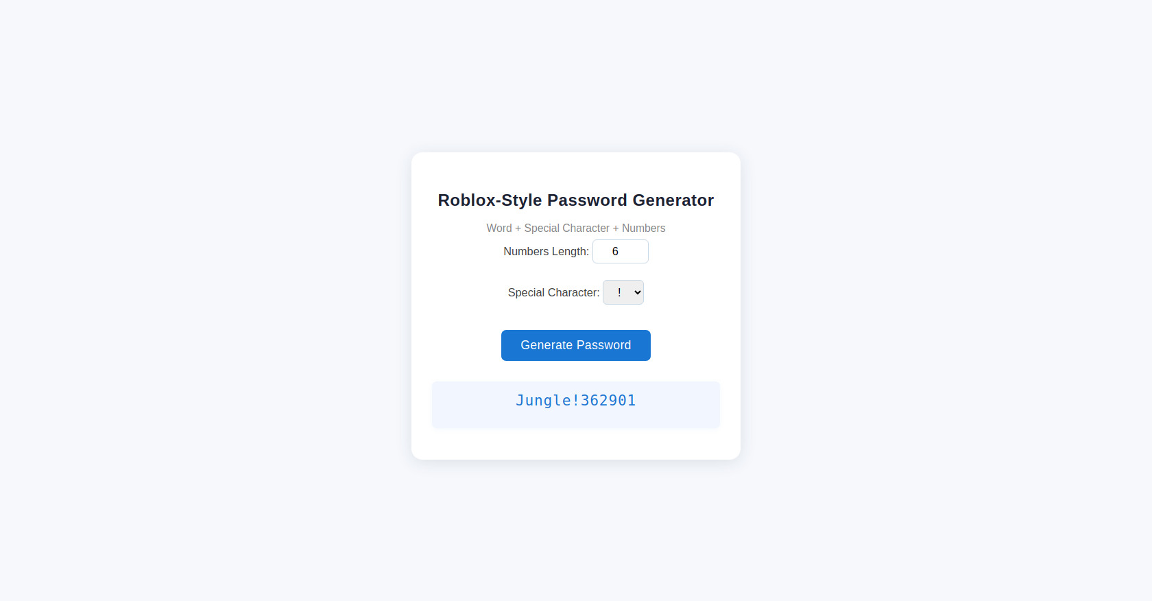 Roblox Password Generator: Secure & Random Online