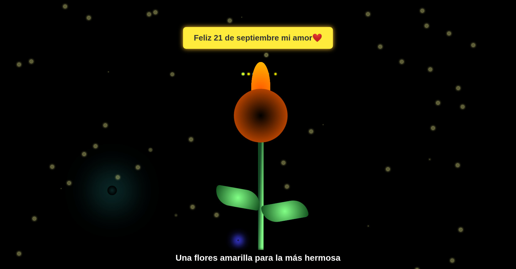 CSS Sunflower, Fireworks, and Firefly Animation