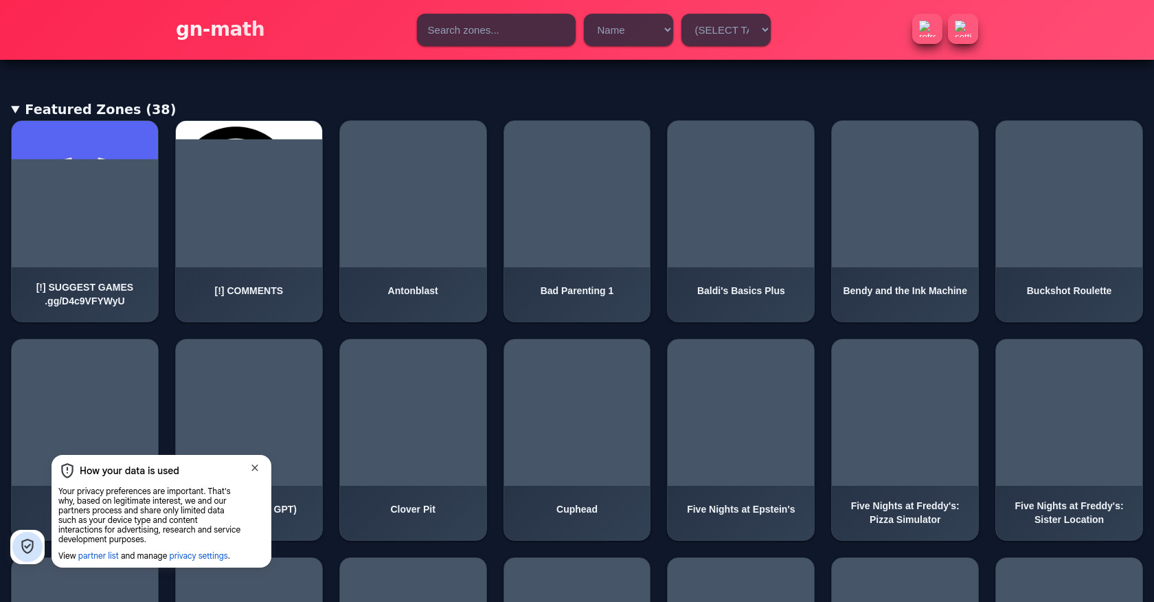 Juegos desbloqueados: Juega gratis en línea en GN-Math