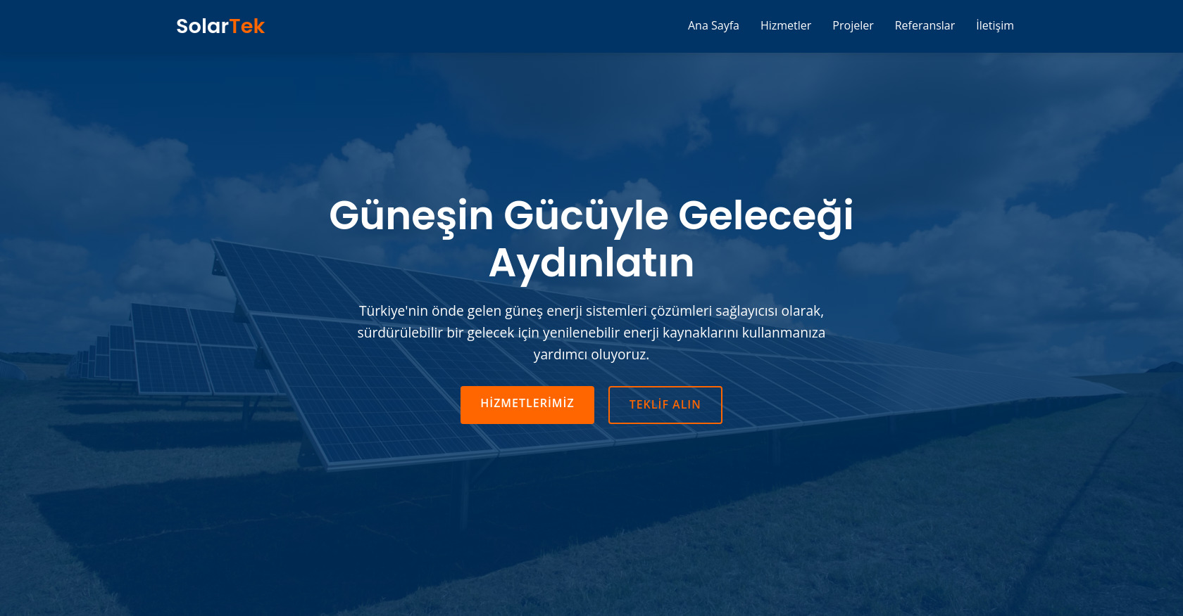 Güneş Enerji Sistemleri | SolarTek GES Çözümleri