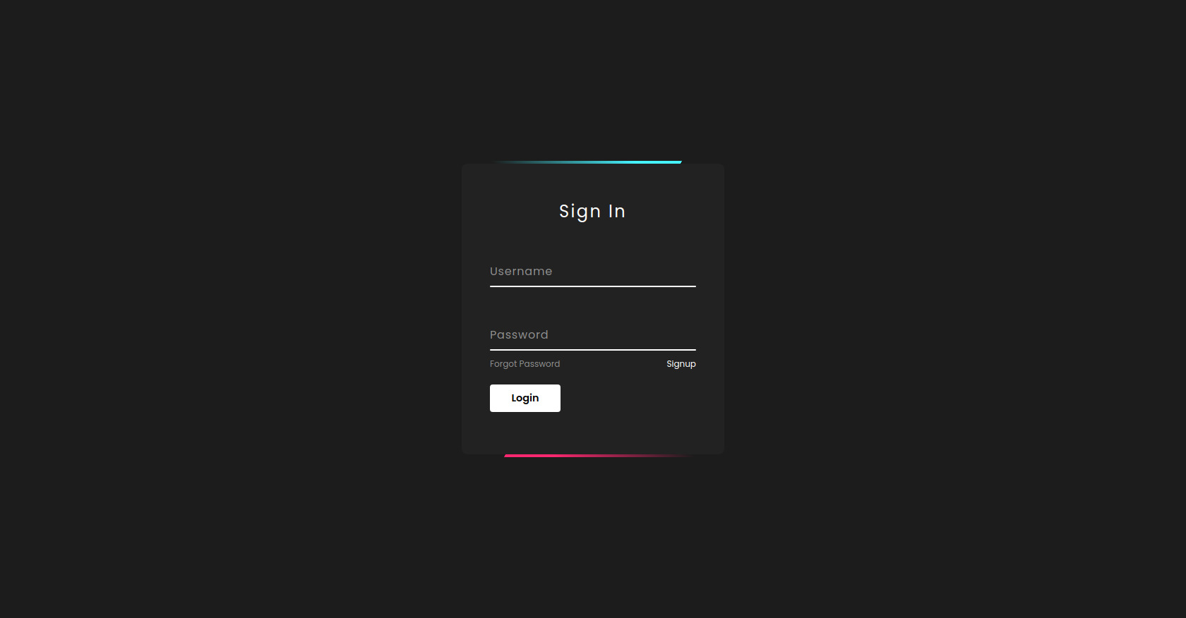 CSS Animated Login Form Design